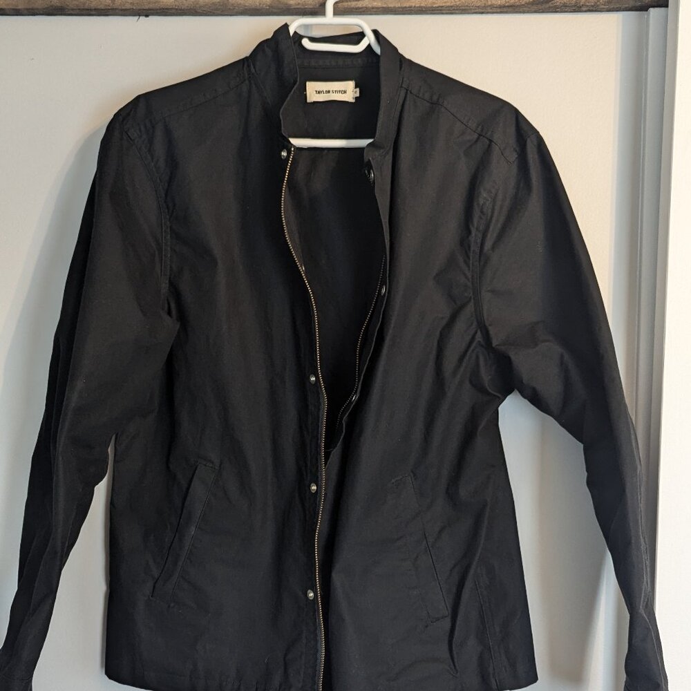 Taylor Stitch Waxed Cotton Bomber Size Large